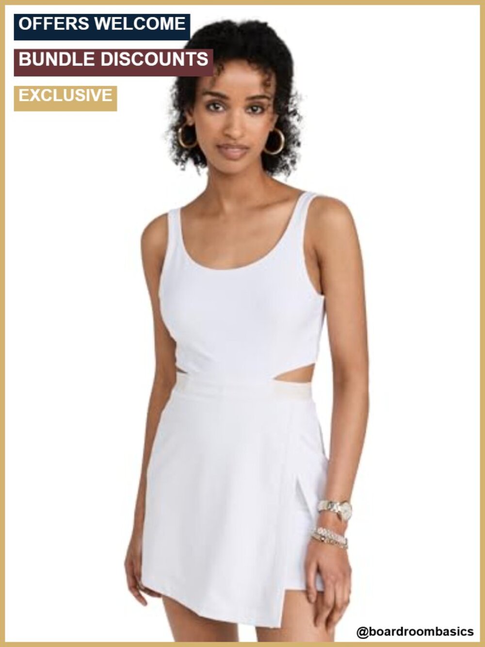 Outdoor Voices Court Dress Sleeveless Scoop Neck Athletic Dress